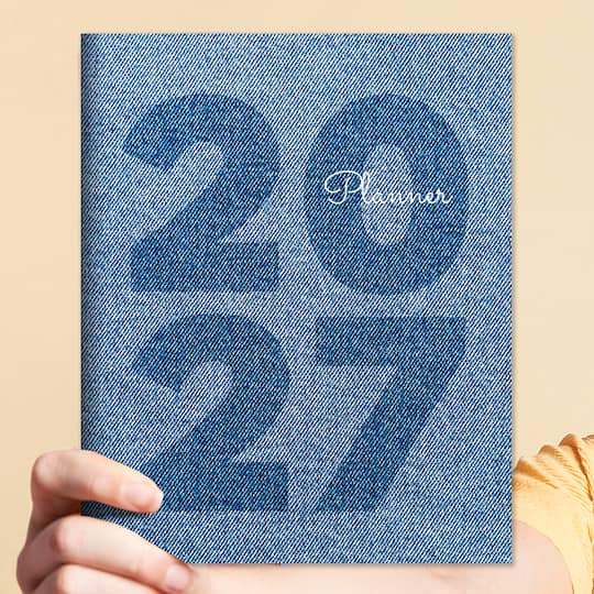2027 Denim Medium Monthly Planner